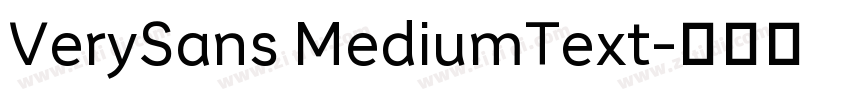 VerySans MediumText字体转换